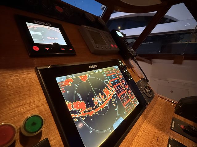 Devreye alma: radar görüntüsü ekranda